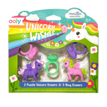 Unicorn Wishes Scented Puzzle Erasers - Set of 5