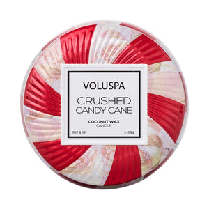 Voluspa Crushed Candy Cane Mini Tin