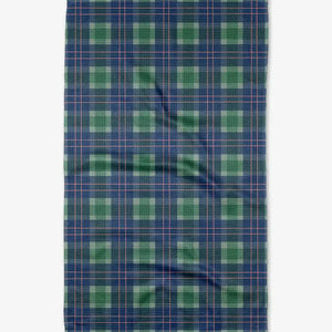 Winter Plaid Kitchen Tea Towel