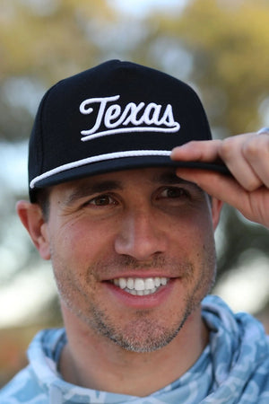 Cap - Texas Script - Black