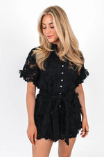 J.Marie Cece Romper Black