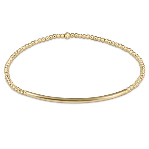 Enewton Classic Gold 2mm Bead Bracelet - Bliss Bar Gold