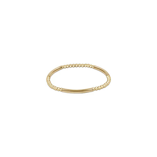 Enewton Bliss Bar Gold Pattern 3mm Bead Bracelet