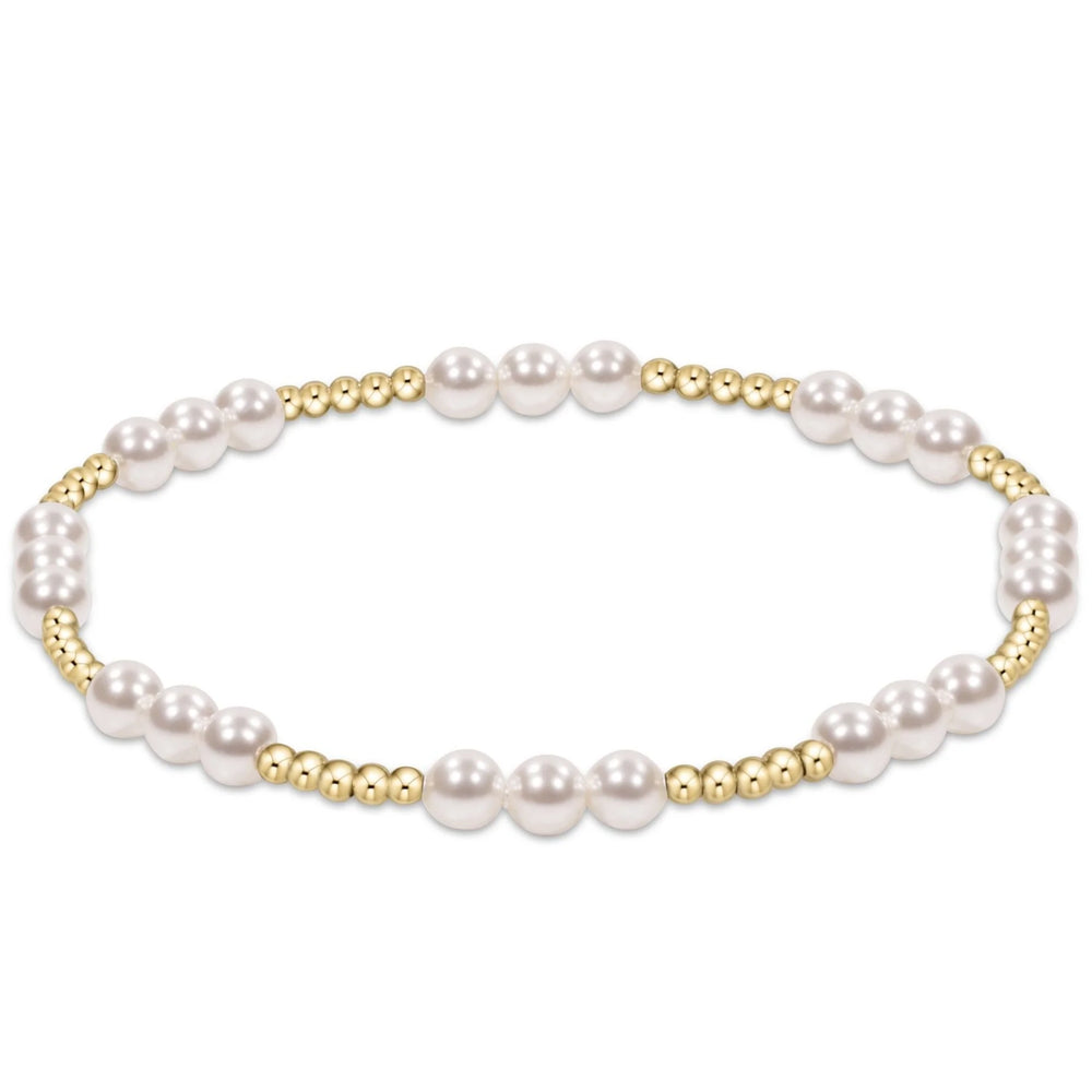 Enewton Classic Joy Pattern 4mm Bead Bracelet - Pearl - Eden Lifestyle