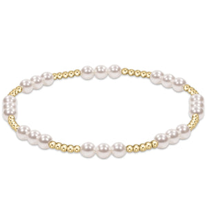 Enewton Classic Joy Pattern 4mm Bead Bracelet - Pearl - Eden Lifestyle