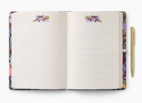 Violet Garden Party Journal with Pen