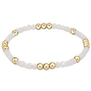 Enewton Worthy Pattern 3mm Bead Bracelet - Moonstone