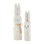 Mud Pie - Bunny Wood Block Sitters - Eden Lifestyle