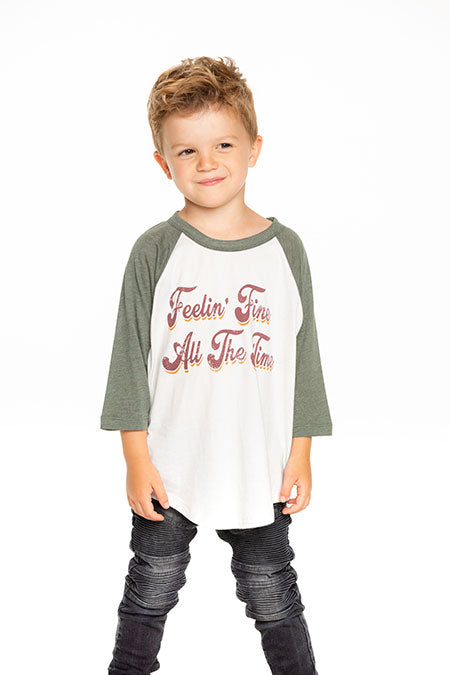 7 ate 9 Apparel Boy's 1st Mother's Day Vintage Baseball Tee