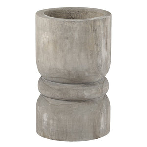 Grey Paulownia Wood Large Succulent Pillar - Eden Lifestyle