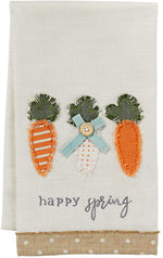 Mud Pie - Carrots Applique Towel - Eden Lifestyle