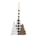 Buffalo Check Tree Trio Ornament - Eden Lifestyle