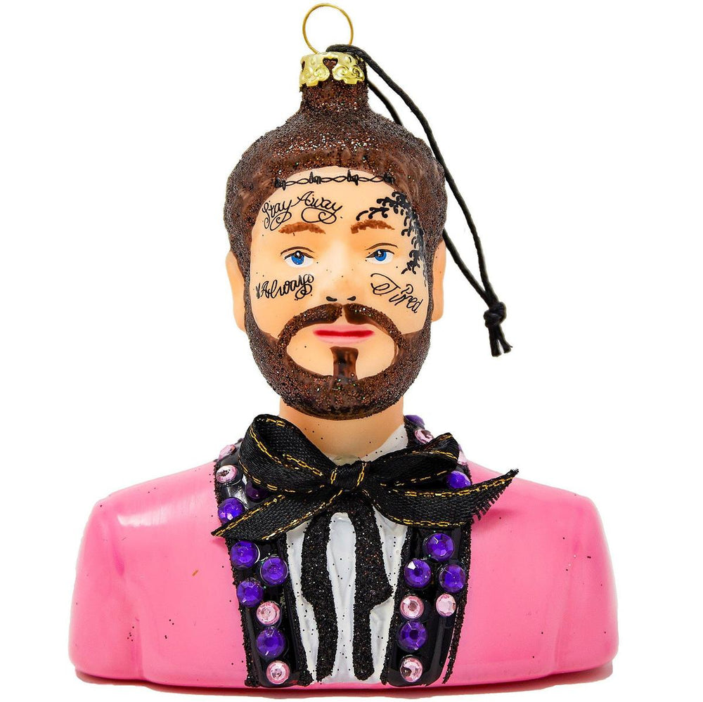 Post Malone Glass Ornament - Eden Lifestyle