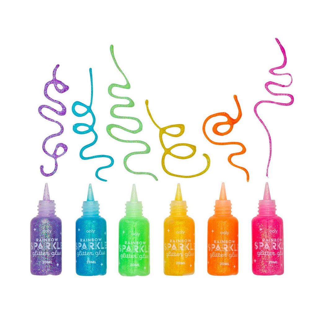 Colorations® Rainbow Glitter Glue, 4 oz. - Set of 6