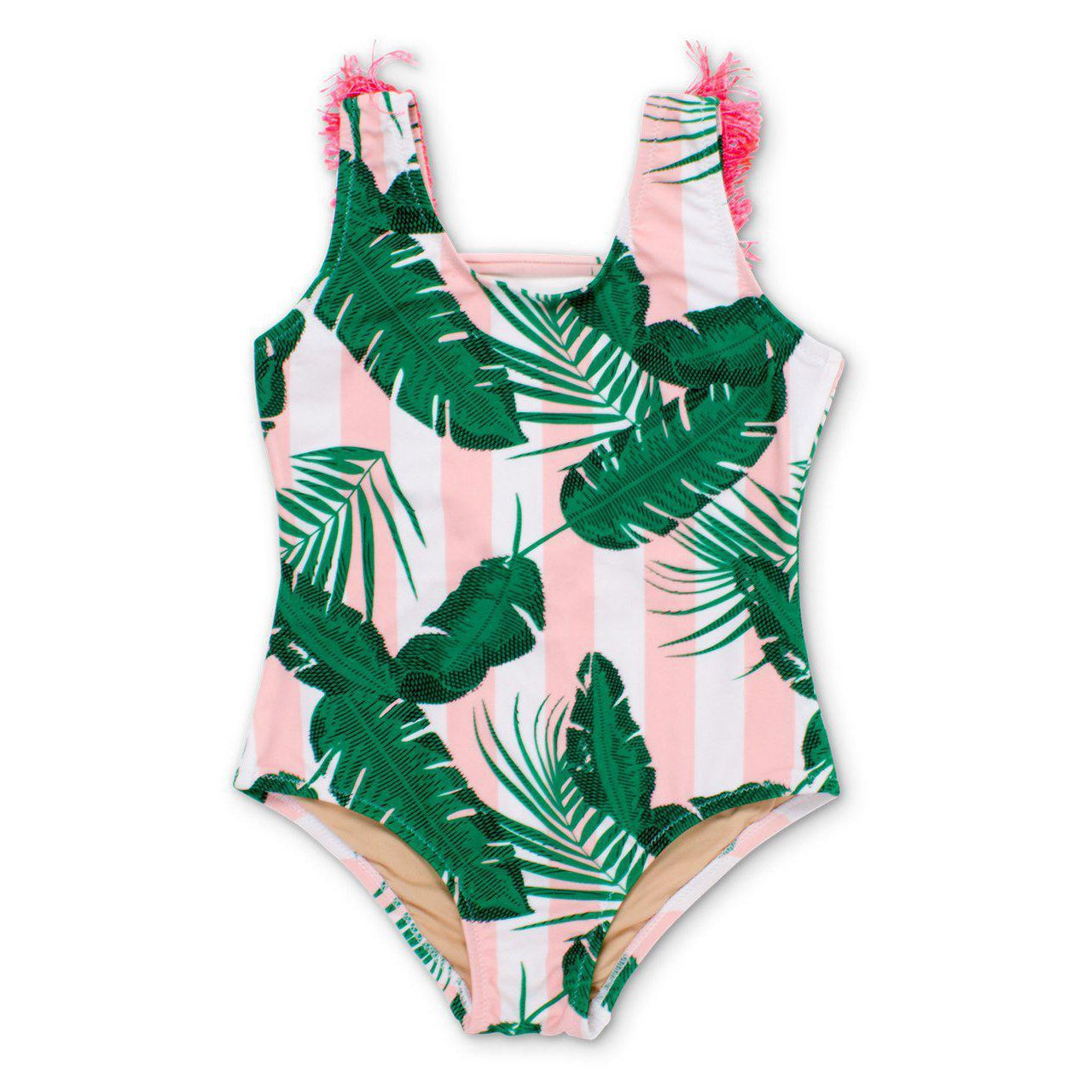 Women's Pink Cabana Botanical Bikini Set